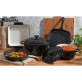 5 Pieces Enameled Cast Iron Parini Cookware Set